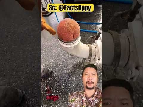 Bola pembersih mesin dan pipa pabrik!!( #funny #shorts #trendingshorts #shortsfeed thumbnail
