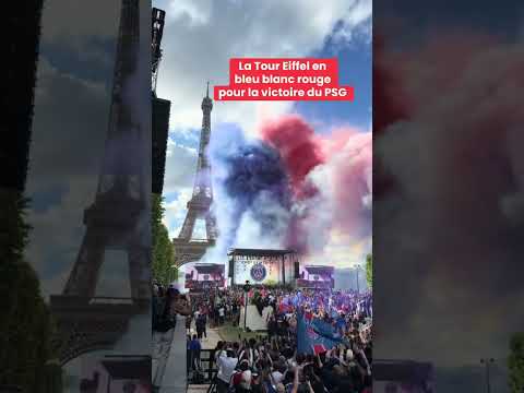 La tour Eiffel en bleu blanc rouge pour la victoire du PSG thumbnail