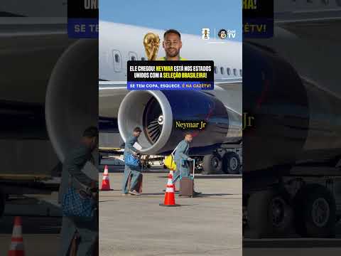 O HOMEM CHEGOU! NEYMAR JÁ ESTÁ NOS ESTADOS UNIDOS COM A SELEÇÃO BRASILEIRA! ✋😜🤚 thumbnail