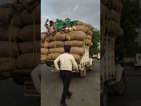 Loaded Vehicle में ऊपर बैठाना सही नहीं है! #drivingrules #trafficrules #roadsafety thumbnail