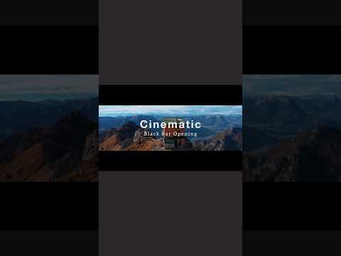 Create a professional cinematic black bars intro for your videos! #inshot #cinematic thumbnail