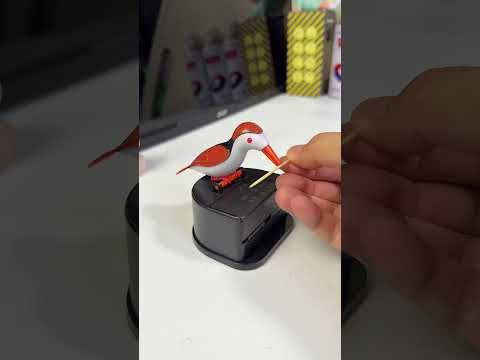 Funny Toothpick Holder ? ✅ Small Bird Lovely Automatic Toothpick Holder thumbnail