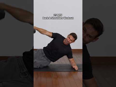 Back and shoulder workout at home 💪 thumbnail