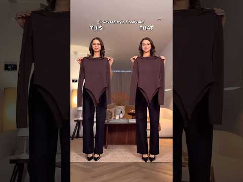 2 bodysuit hacks 🤯 | THIS or THAT? 🤍 #howto #fashion thumbnail