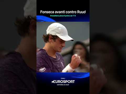 Fonseca avanti anche contro Ruud 😲Il brasiliano vince il primo set 7-5 🇧🇷 thumbnail