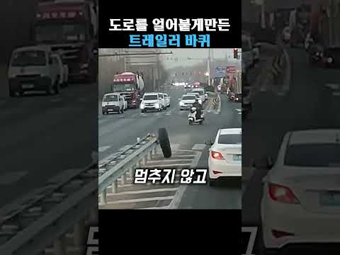 도로를 마비시킨 거대 바퀴 thumbnail