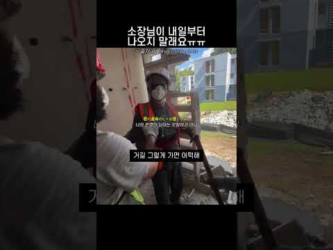 소장님이 내일부터 나오지 말래요ㅜㅜ thumbnail