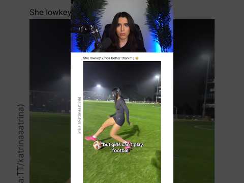 SHE PLAYS FOOTBALL LIKE A PRO 😭 thumbnail