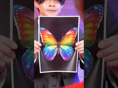 Can You Draw a Rainbow Butterfly??❣️ thumbnail