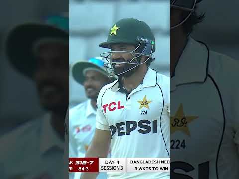 Aggression mode activated, Nahid Rana getting overly excited #BANvPAK | M9I1H thumbnail