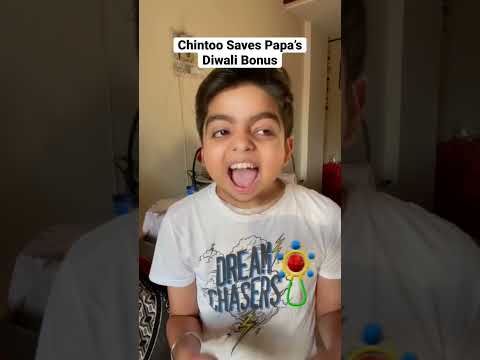 Chintoo Saves Papa’s Diwali Bonus 😮💰Chintoo ने बचाए पापा के पैसे 🥹😢 #shorts #nitinadvani thumbnail