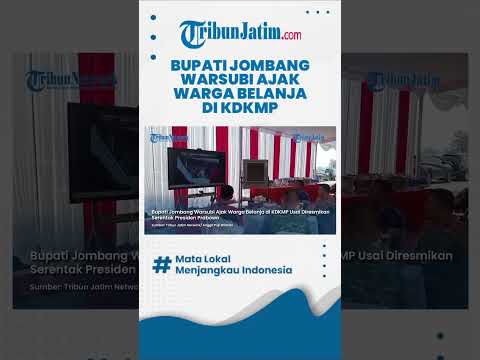 #shorts  DIRESMIKAN PRESIDEN PRABOWO, Bupati Jombang Warsubi Ajak Warga Belanja di KDKMP thumbnail