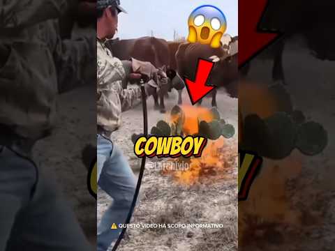 COSÌ I COWBOY SALVANO LE MUCCHE...😱 #curiosità #informative thumbnail