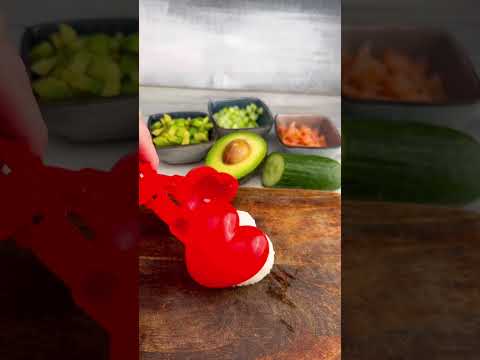 How to make heart shaped sushi for your Valentine ❤️#valentine #heartshaped #sushi thumbnail