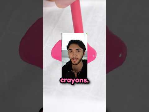 He made cotton candy crayons... #shorts #shortsfeed #youtubeshorts #cringe #lifehack #comedy #funny thumbnail