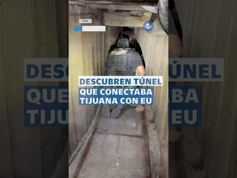 FGR localiza túnel entre Tijuana y San Diego usado para tráfico #shorts thumbnail