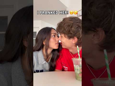 He kissed me… 😭🥰 #funny #shorts #bloopers thumbnail