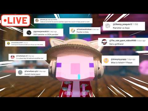 MY FIRST LIVESTREAM! 🔴 "Animating your CRAZY Minecraft Ideas!?" Drop them in chat!!! thumbnail
