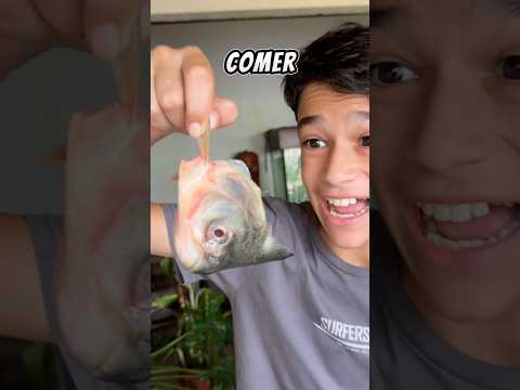 Será que os peixes do lago vão comer outro peixe?!😱 #shorts thumbnail
