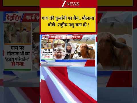 Muslims On Cow : गाय की कुर्बानी पर बैन.. मौलाना बोले- राष्ट्रीय पशु बना दो ! Breaking| Shorts| ZEE thumbnail