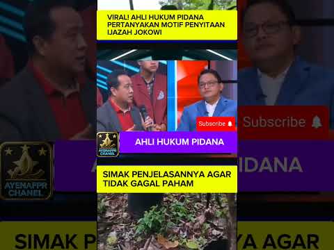 viral ahli hukum pertanyakan motif penyitaan ijazah Jokowi #feedshorts #viral #politics #trending thumbnail