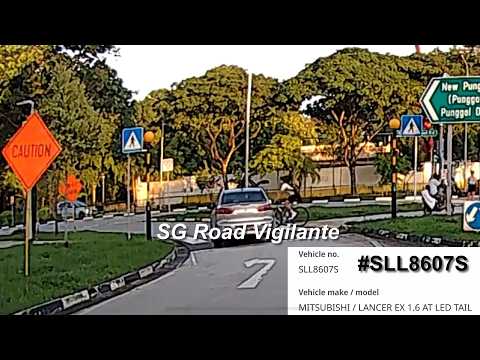 20may2026   #SLL8607S mitsubishi lancer fail to stop and give way at zebra crossing hit cyclist thumbnail