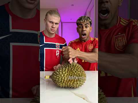 Yamal vs Durian: Bad Idea 🌵😵 #football #haaland #parody thumbnail