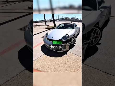 Biker Crashed Porche !? thumbnail