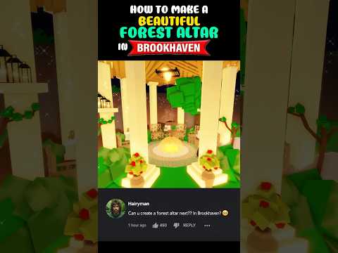 How to make a Forest Altar in Brookhaven ??❤️ thumbnail