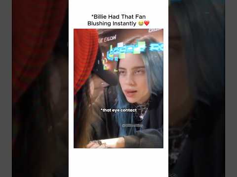 Billie Eilish Flirting With a Fan ?❤️ #BillieEilish #Shorts thumbnail