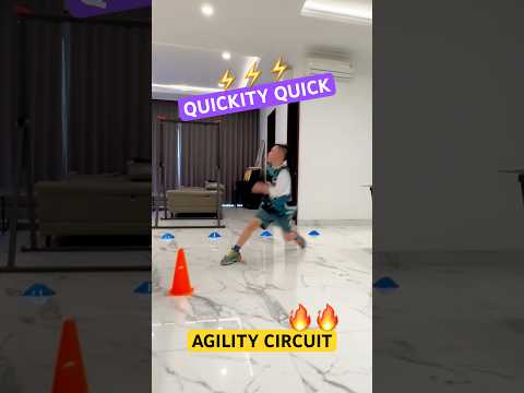 AGILITY CIRCUIT 🔥 GOTTA RUN FAST ⭐️ LIKE NINJAS #shorts #speedandagility #ninja thumbnail