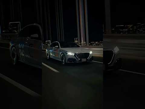 The new S-Class meets the Neon City | #shorts thumbnail