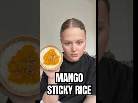 trying mango sticky rice from a grocery store thumbnail