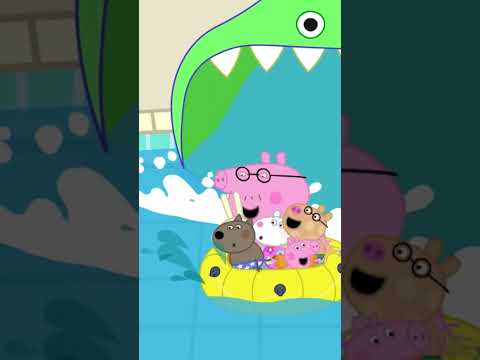 Peppa Pig is SCARED to Ride the Slide! 🛝💦 #peppapig #shorts thumbnail