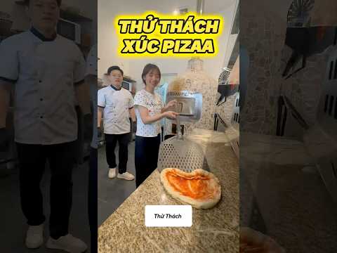 THỬ THÁCH XÚC BÁNH PIZZA #food thumbnail