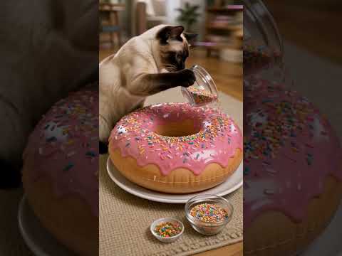مقلب الدونات العملاقة بين القطة والكلب ??? thumbnail