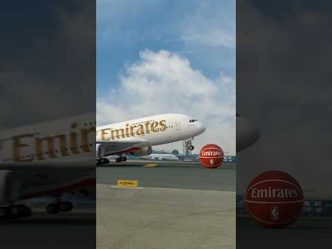 Shooting Hoops with the World's Largest Passenger Airplane, the A380 thumbnail