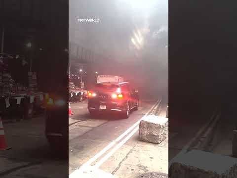 Massive vehicle explosion on New York's Wall Street thumbnail