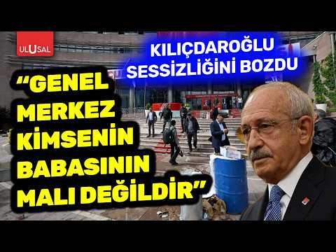 Kemal Kılıçdaroğlu genel merkezde yaşananlarla ilgili konuştu! "Orası kimsenin babasının malı değil" thumbnail