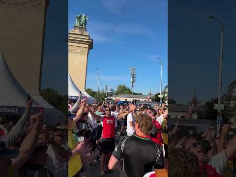 KIBICE ARSENALU PRZEJĘLI BUDAPESZT! #SHORTS thumbnail