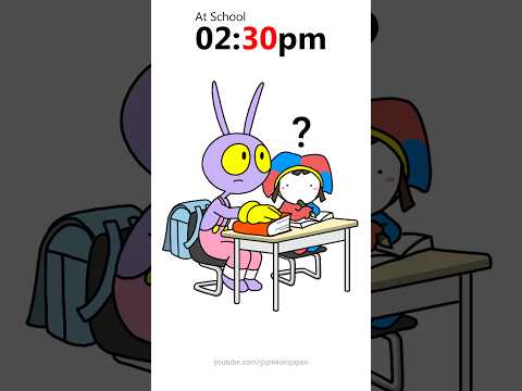 JAX when class is almost over😅What about you? #relatable #school #comedy #animation #funny thumbnail