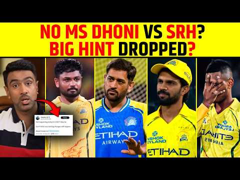 IPL 2026: NO MS DHONI VS SRH? BIG HINT DROPPED BY FORMER INDIAN CRICKETER? #msdhoni #csk #ashwin thumbnail