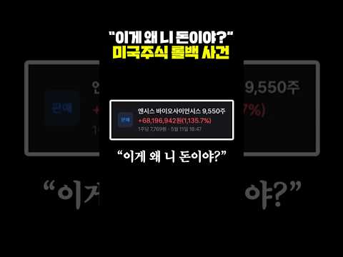 "이게 왜 니돈이야?" 미국 주식 롤백 사건 thumbnail