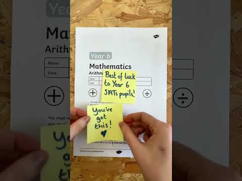 Good Luck YEAR 6 with your SATs this week #primaryschool thumbnail