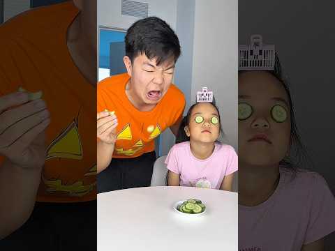 He ate the cucumbers off her eyes ?? LeoNata family thumbnail