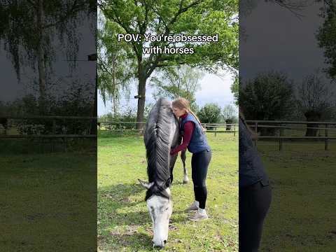 This is what horse obsession is like 🐴😌🥰 #equestrian #horses #horse #horserider #pony #horsegirl thumbnail
