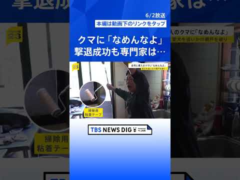 防犯カメラにクマ襲撃の瞬間 住宅街などで4人襲い福島市の工場内に居座る　相次ぐ“クマ被害”　岩手・自宅侵入のクマに「なめんなよ」【news23】｜TBS NEWS DIG #shorts thumbnail