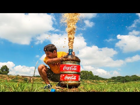 Biggest Coke & Mentos Explosion Ever! thumbnail