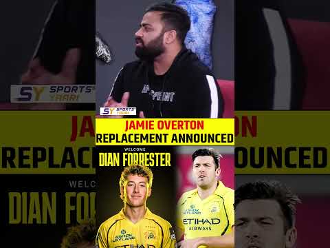 JAMIE OVERTON REPLACEMENT ANNOUNCED #ipl2026 #csk thumbnail