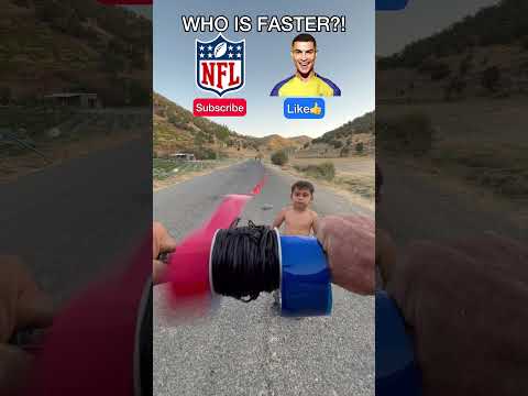 Mini Ronaldo or NFL ?! Who Is The Fastest?! #ronaldo #nfl #youtube #shorts thumbnail